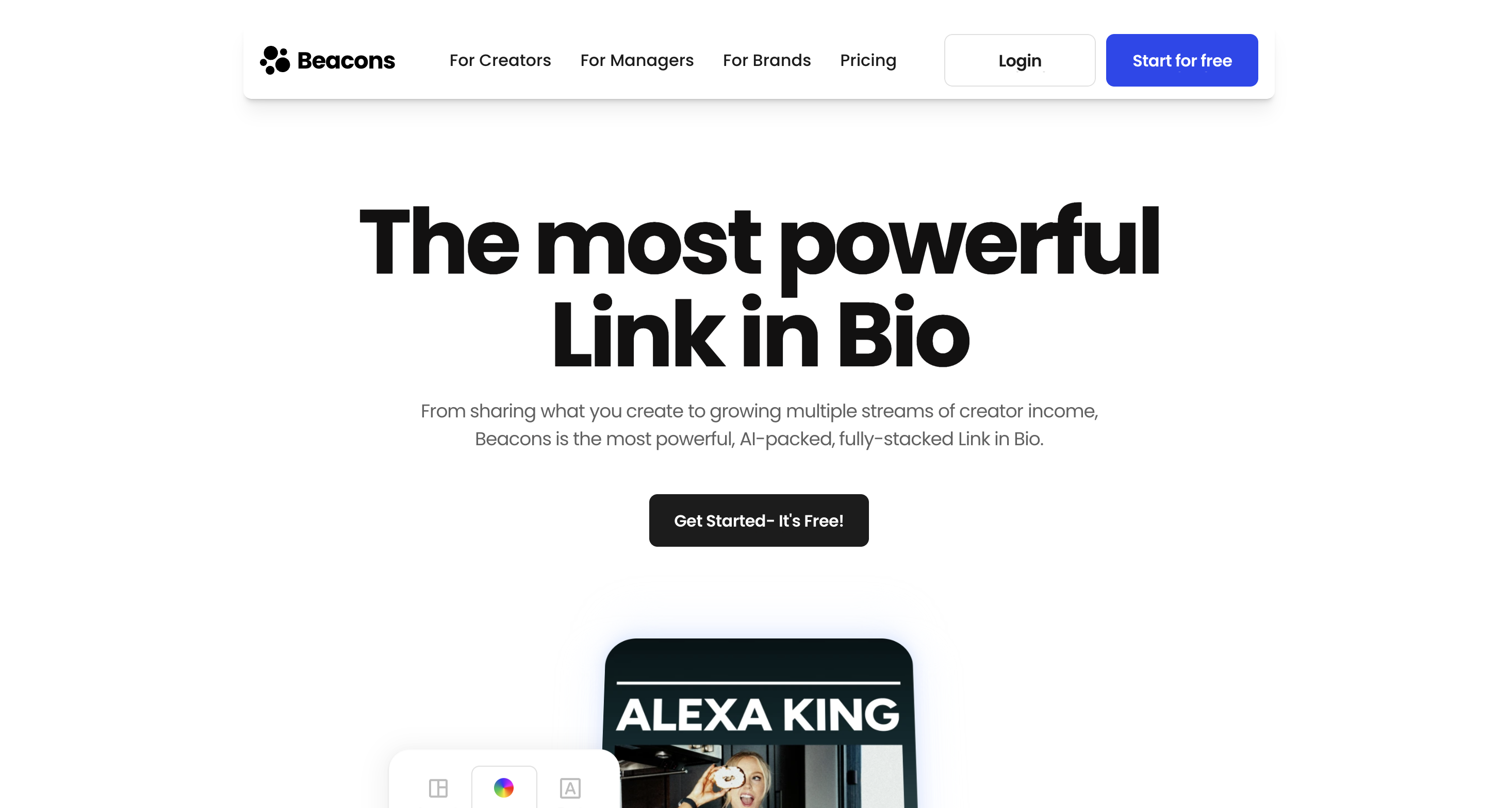 Link in Bio for Creators: Build a Free Bio Link Page | Beacons