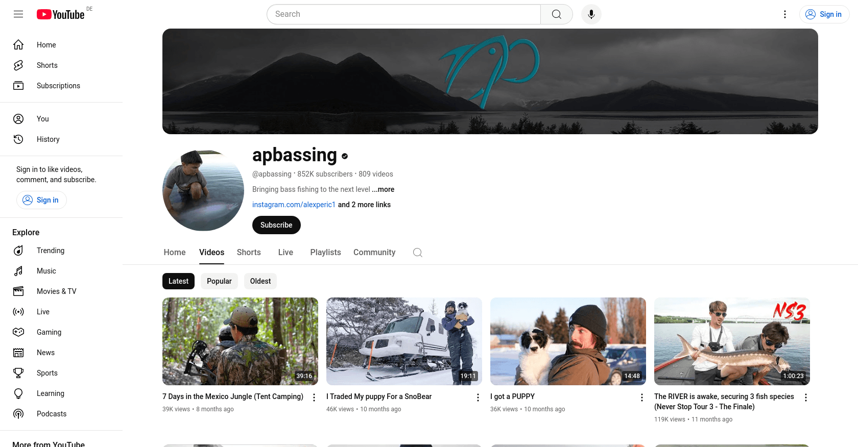 Top 10 Fishing Youtubers to Watch in 2025 - My Framer Site