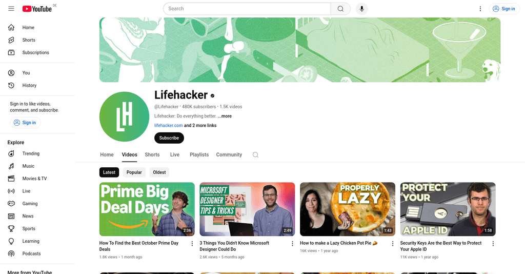 Top 10 Lifehack Youtubers to Watch in 2025 - My Framer Site