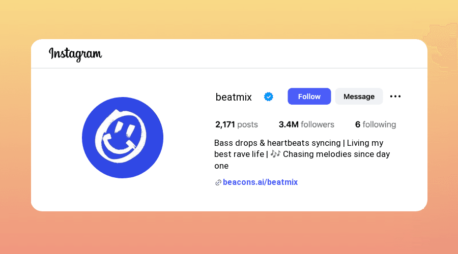 DJ Lover Instagram Bios design