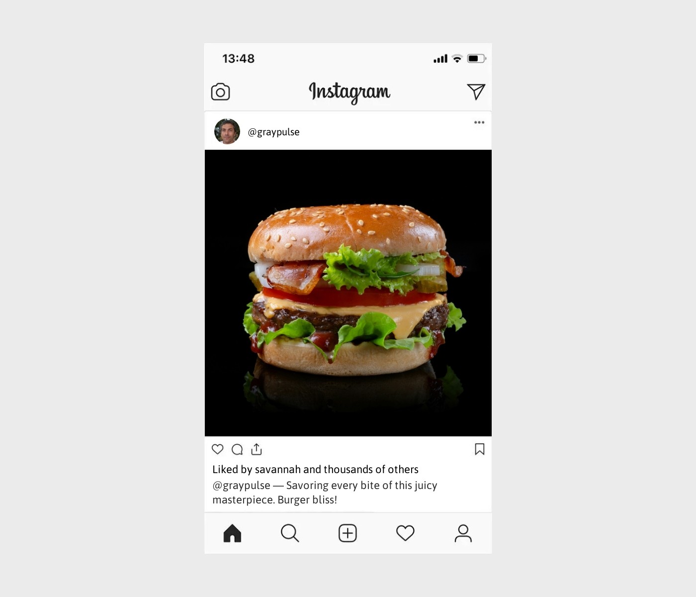 burger-caption-for-instagram