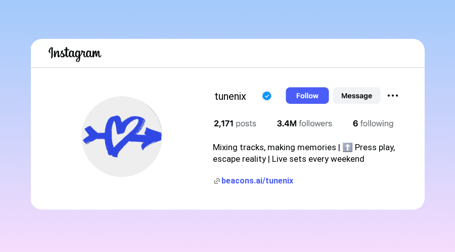 Instagram Bios for DJs samples