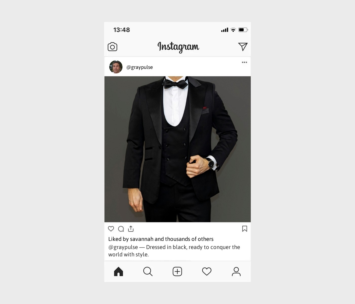 black-suit-captions-for-instagram