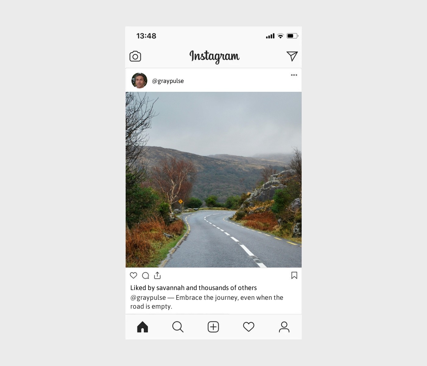 empty-road-captions-for-instagram