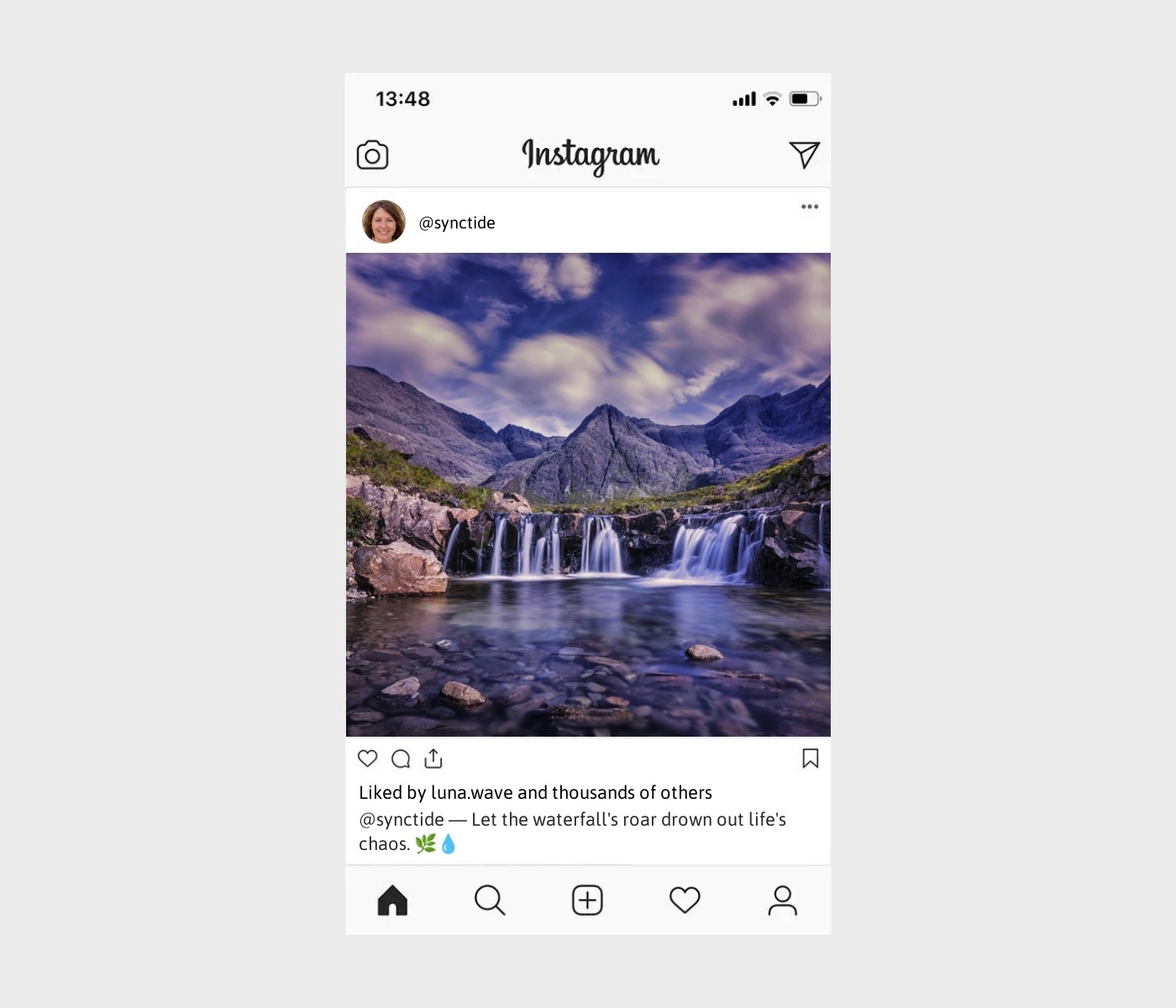 waterfall-captions-for-instagram