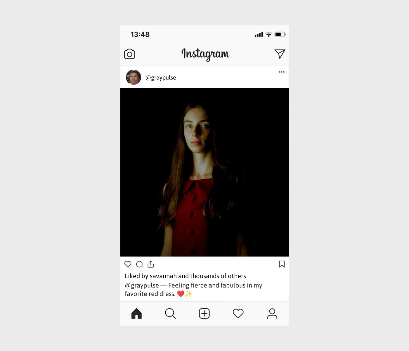 red-dress-captions-for-instagram