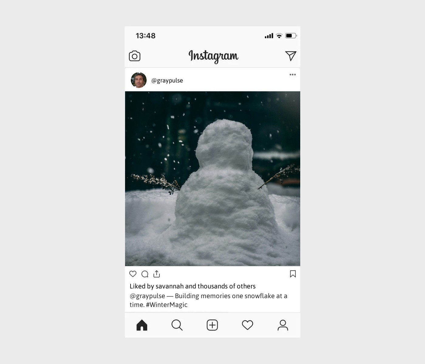 snowman-caption-for-instagram
