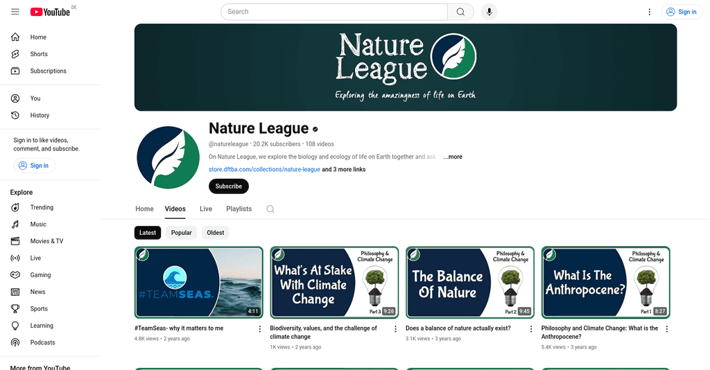 Top 10 Nature Youtubers to Watch in 2025 - My Framer Site