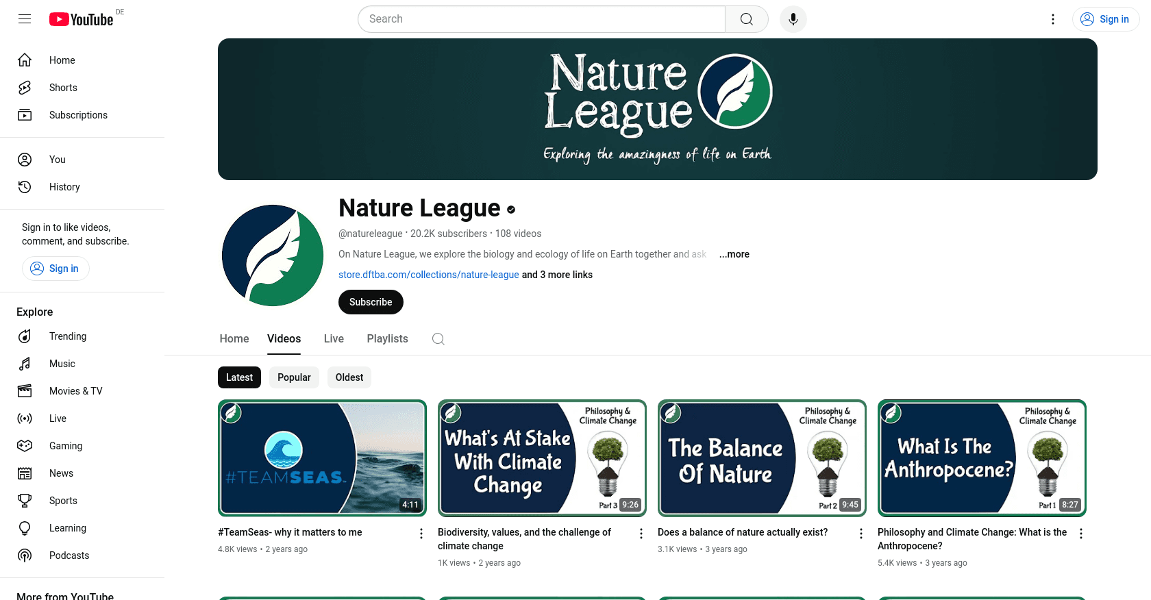 Top 10 Nature Youtubers to Watch in 2025 - My Framer Site