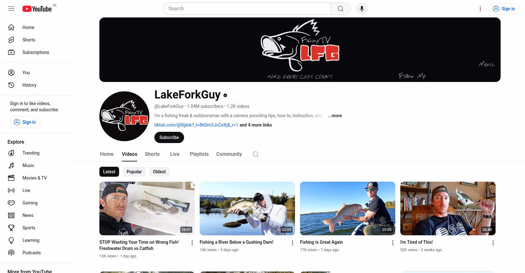 Top 10 Fishing Youtubers to Watch in 2025 - My Framer Site