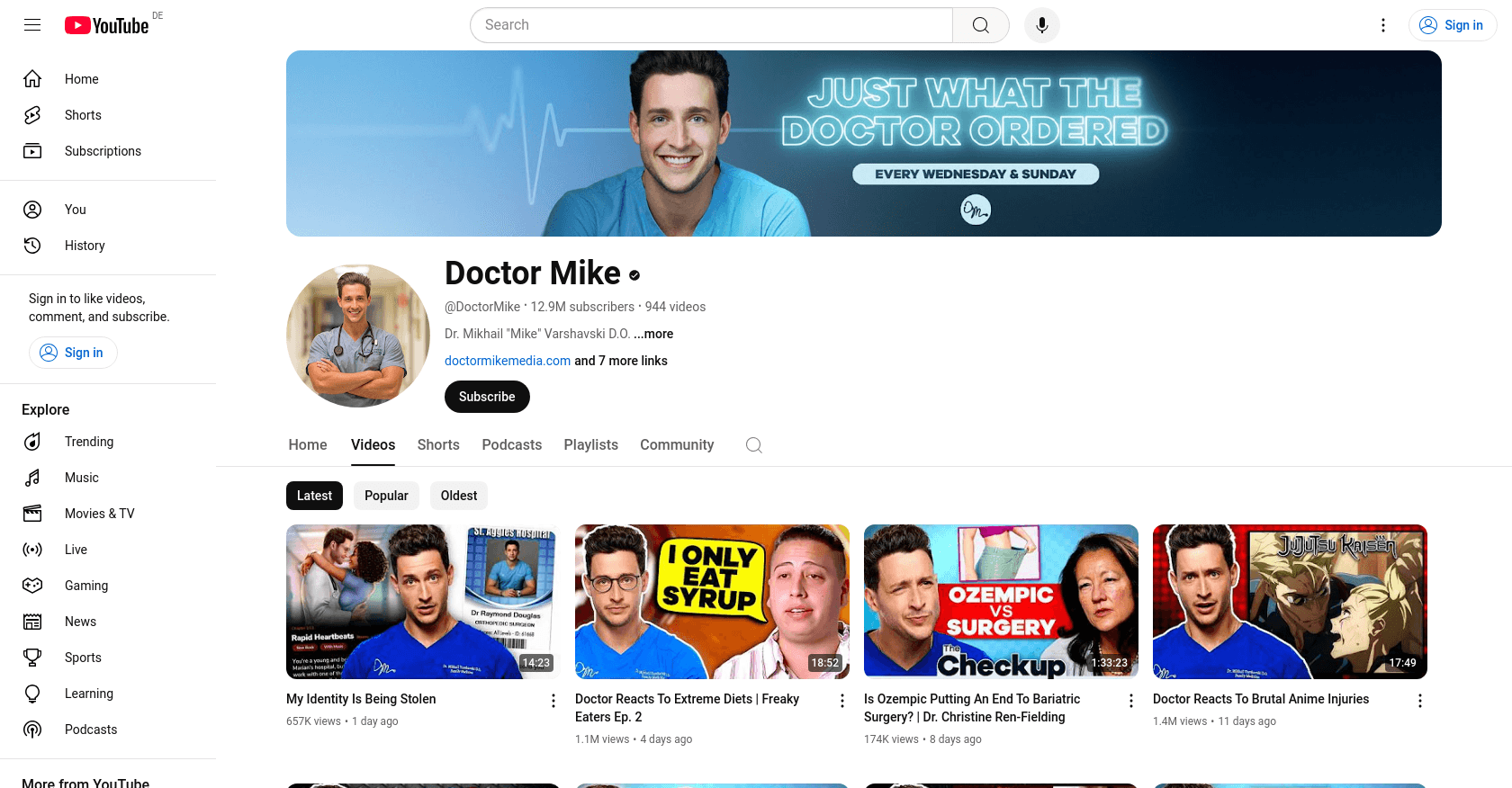 Top 10 Health Youtubers to Watch in 2025 - My Framer Site