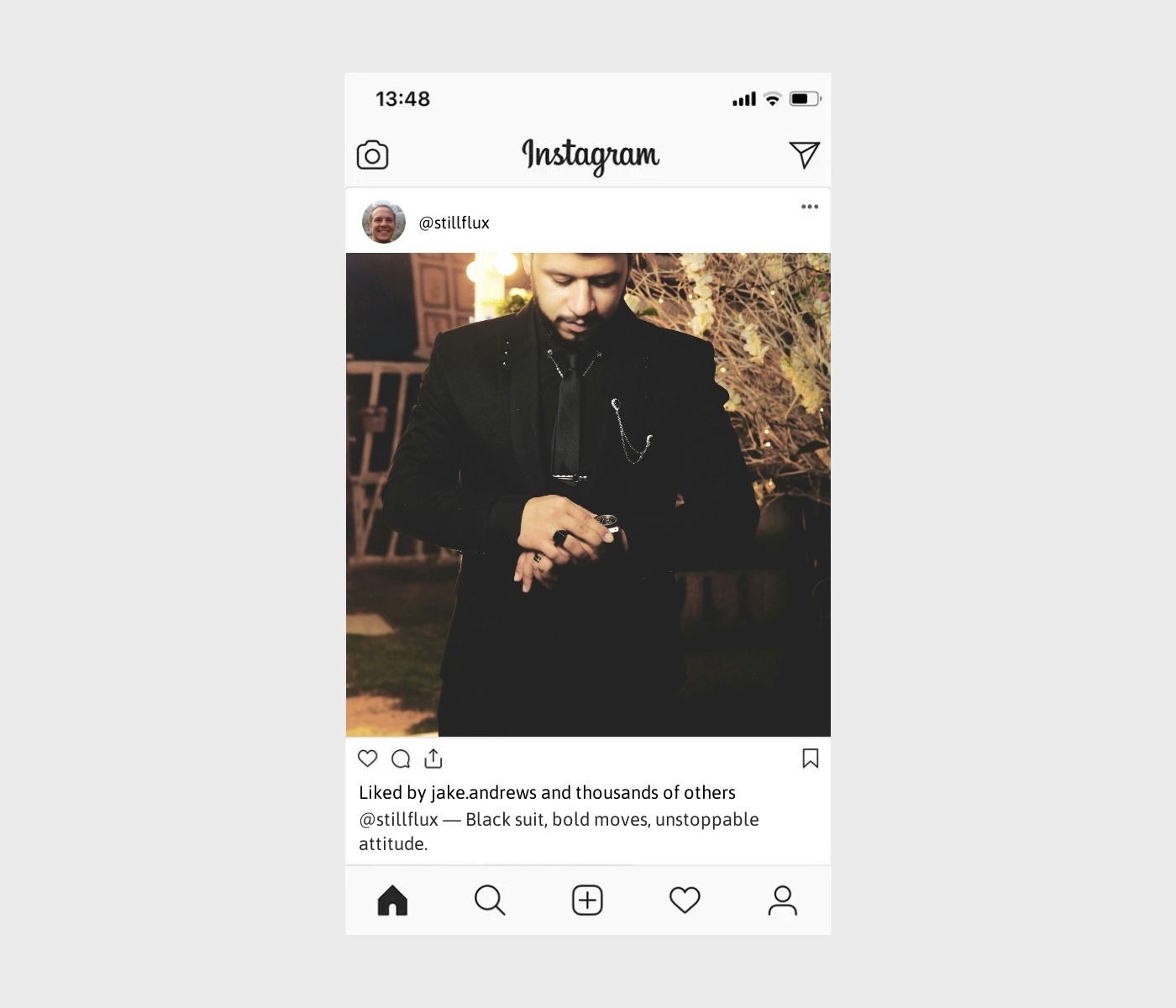 black-suit-captions-for-instagram