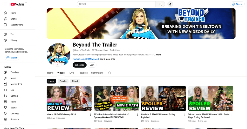 Top 10 Movie Review Youtubers to Watch in 2025 - My Framer Site