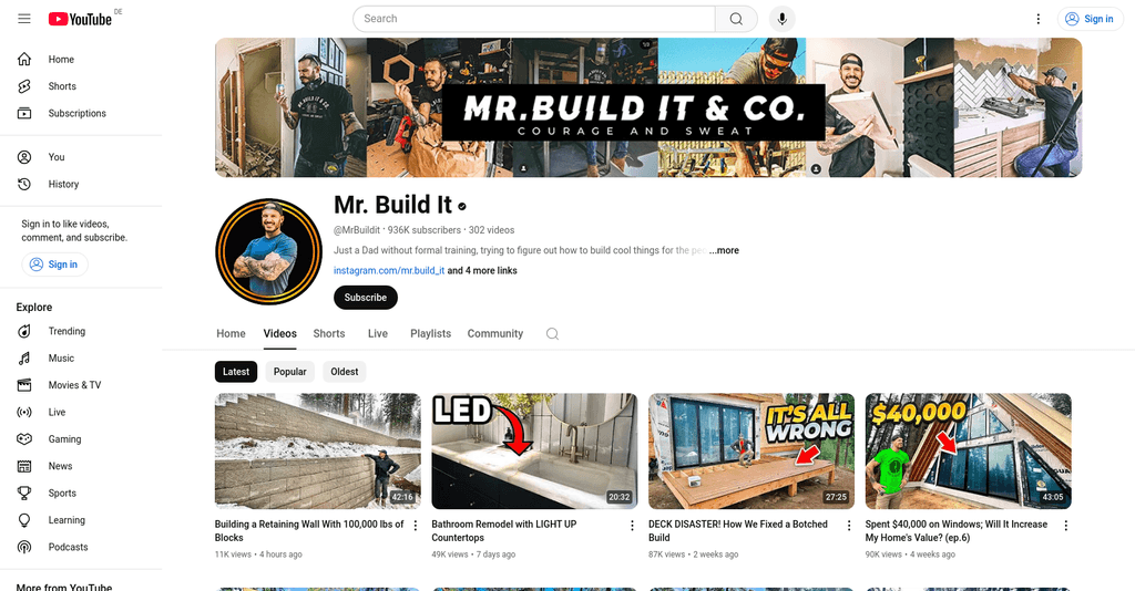Top 10 Home Improvement Youtubers to Watch in 2025 - My Framer Site