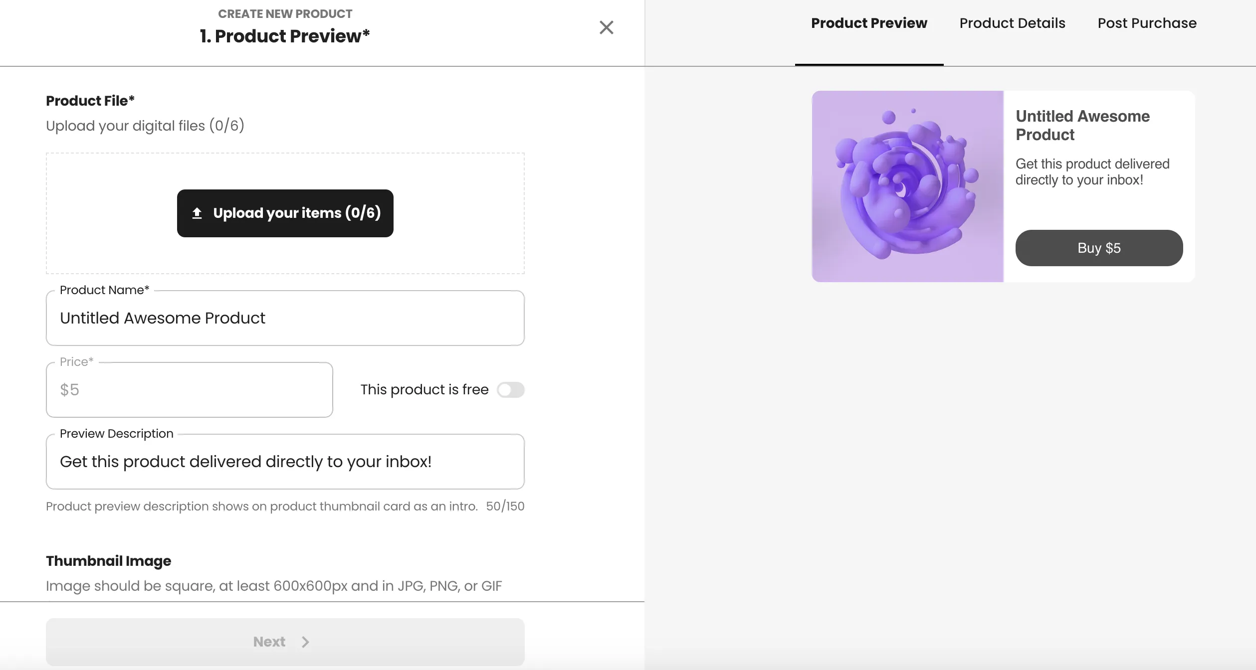 Beacons store item upload - a way to make passive income for content creators