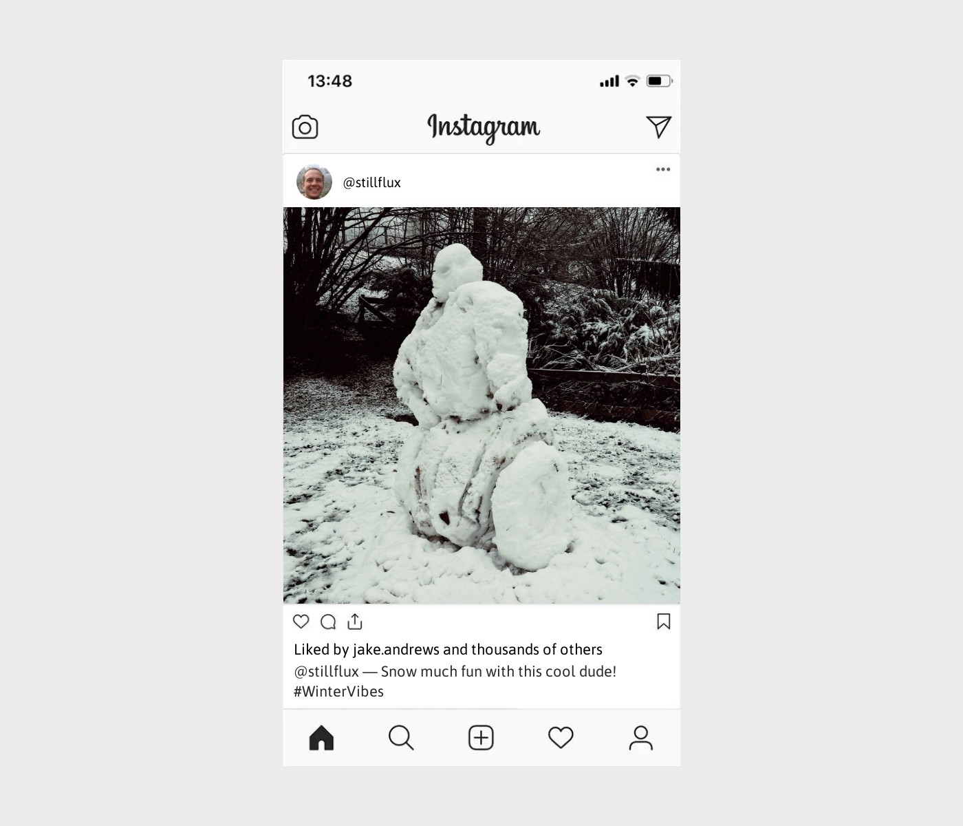 snowman-caption-for-instagram