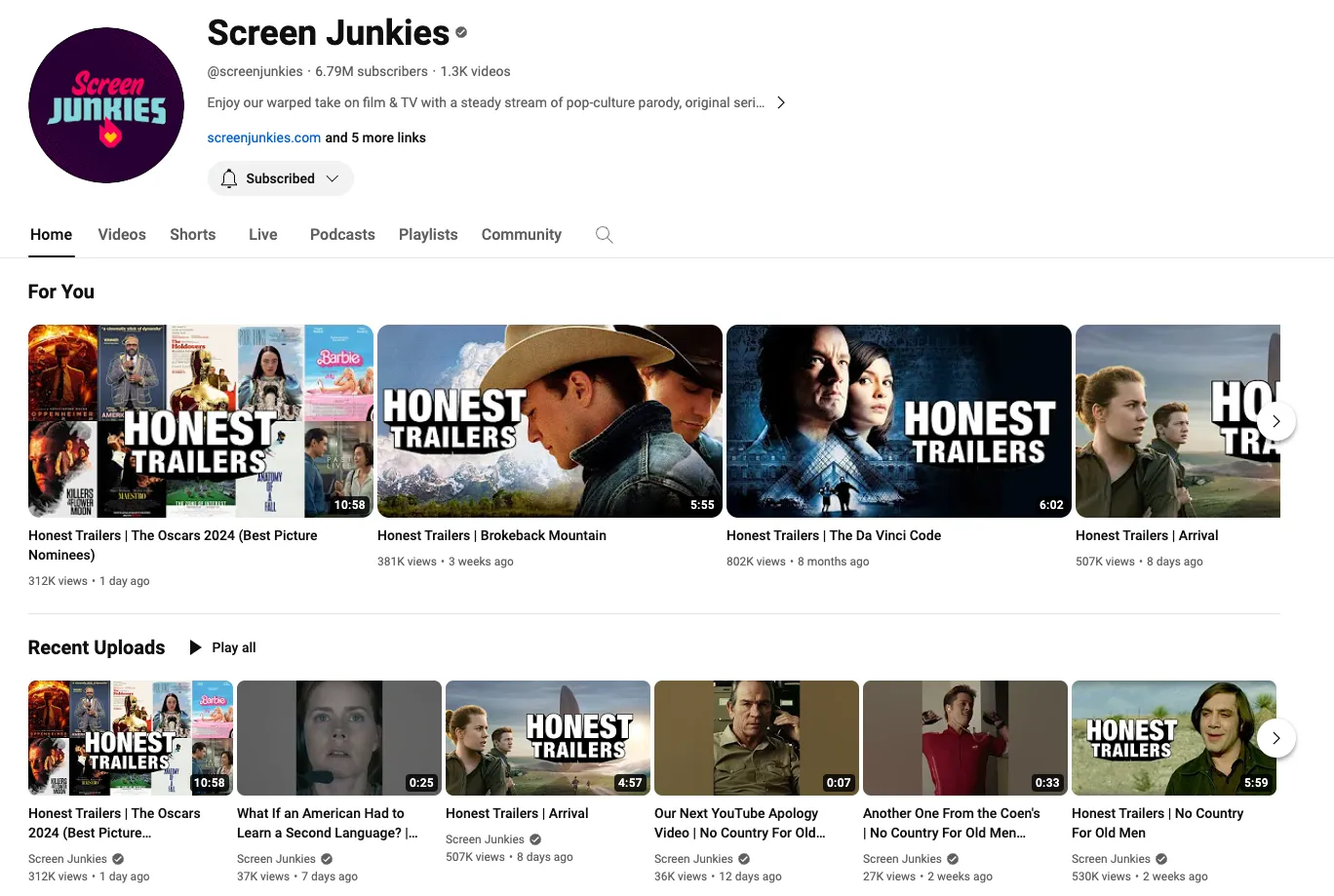 top youtube influencer channel