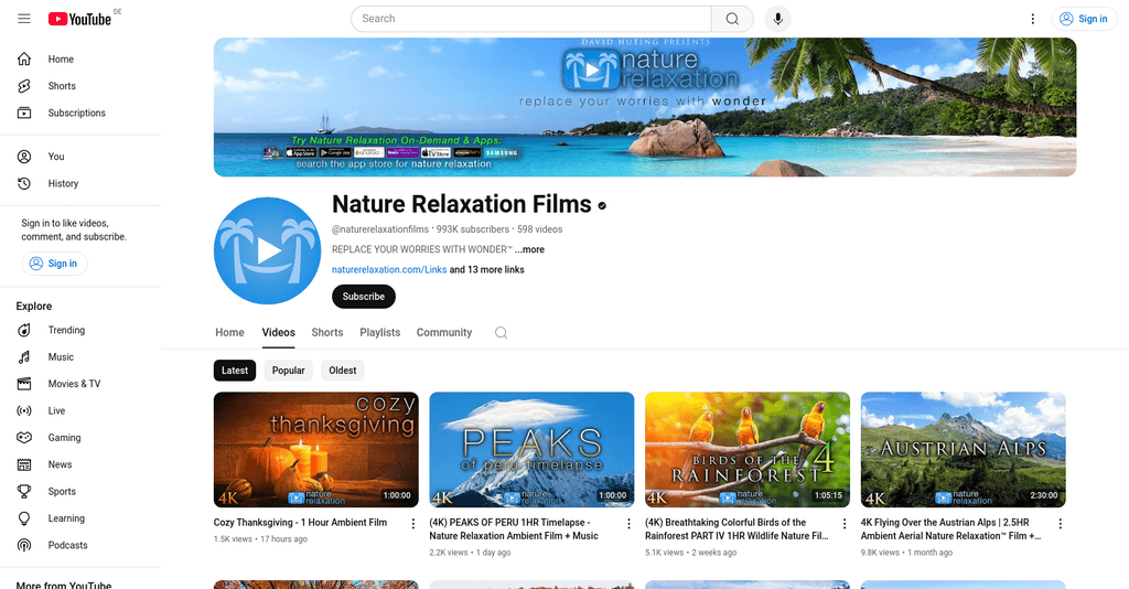 Top 10 Nature Youtubers to Watch in 2025 - My Framer Site