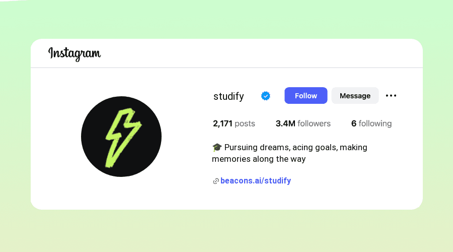 Classy Instagram Bios for Students ideas and examples