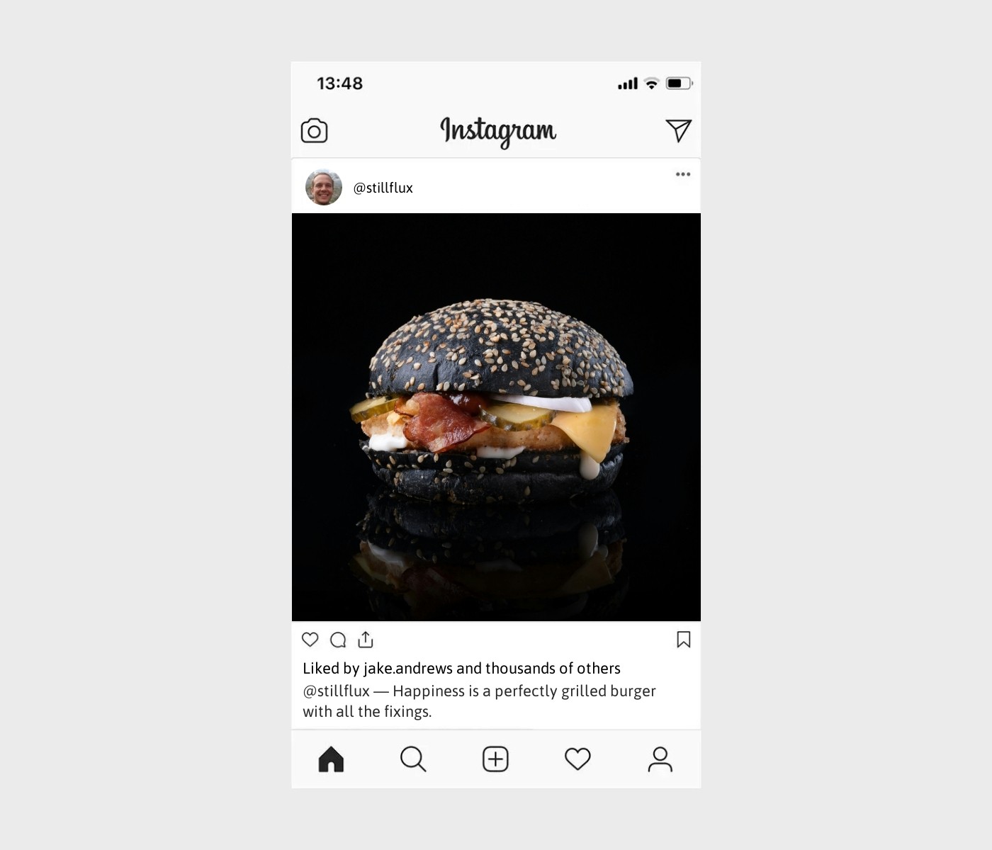 burger-caption-for-instagram