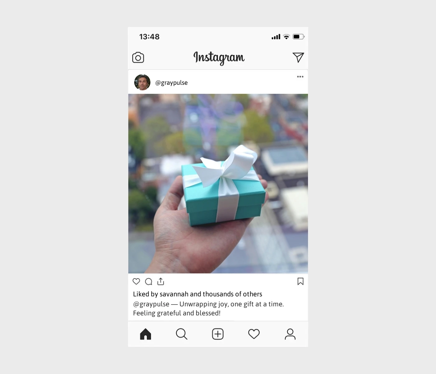 receiving-gift-captions-for-instagram
