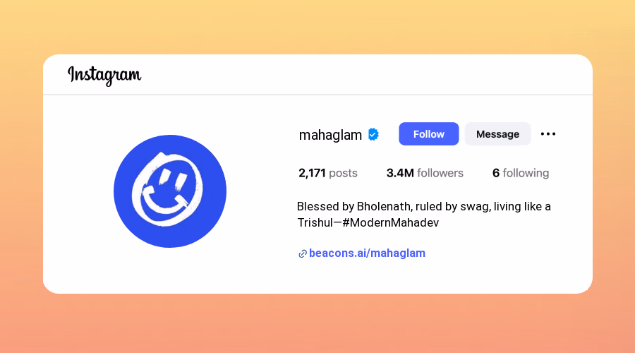 Stylish Mahadev Instagram Bios design