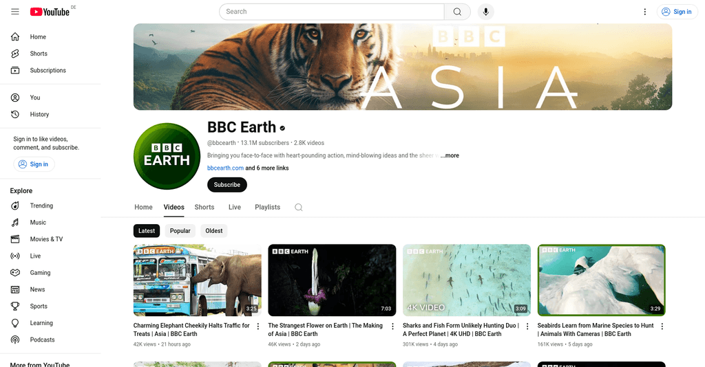 Top 10 Nature Youtubers to Watch in 2025 - My Framer Site