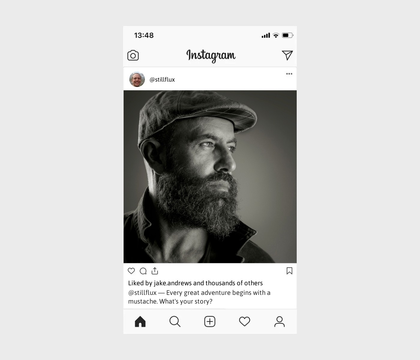 mustache-captions-for-instagram