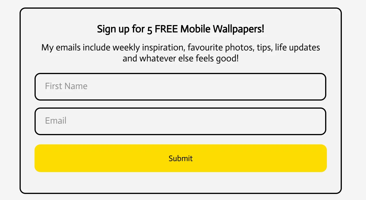 Beacons email low collection example 