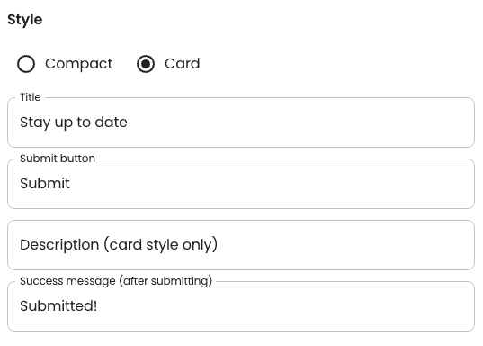 The sigunup form to create a welcome flow in your Beacons account with default text.