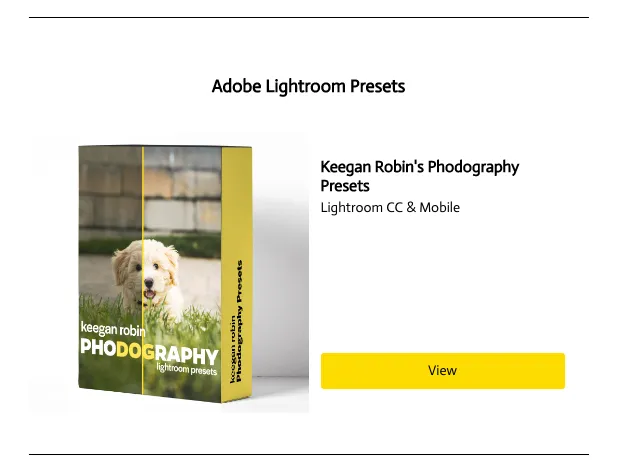 Adobe Lightoom Presets fo