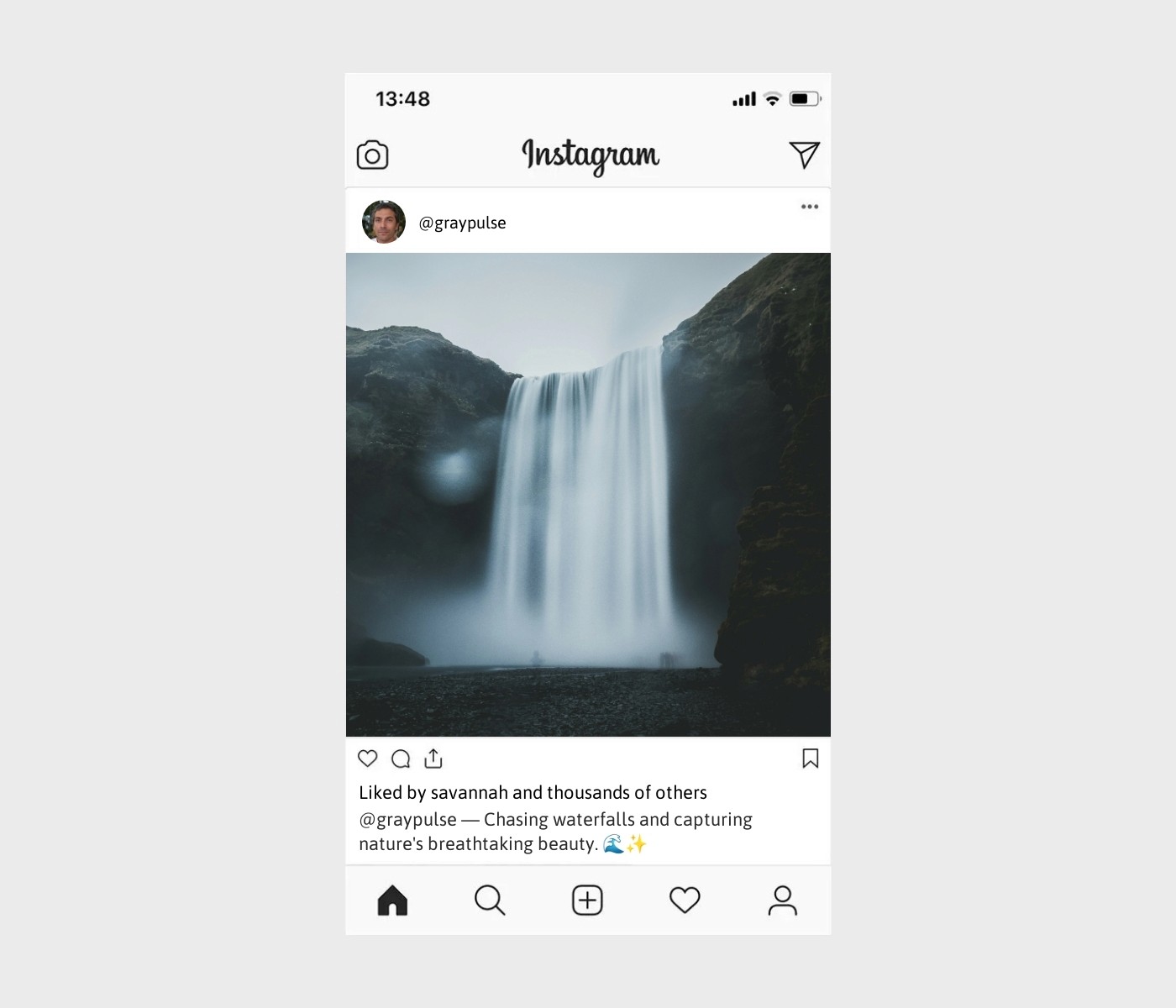 waterfall-captions-for-instagram