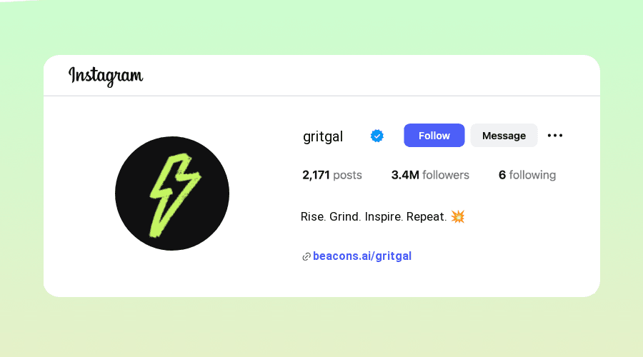 Motivation Instagram Bios design