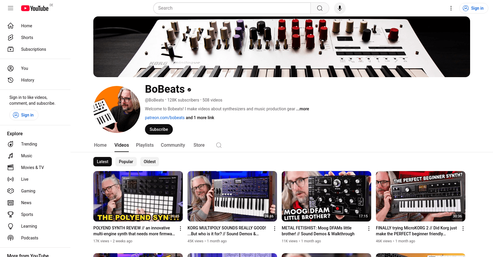 Top 10 Synthesizer Youtubers to Watch in 2025 - My Framer Site