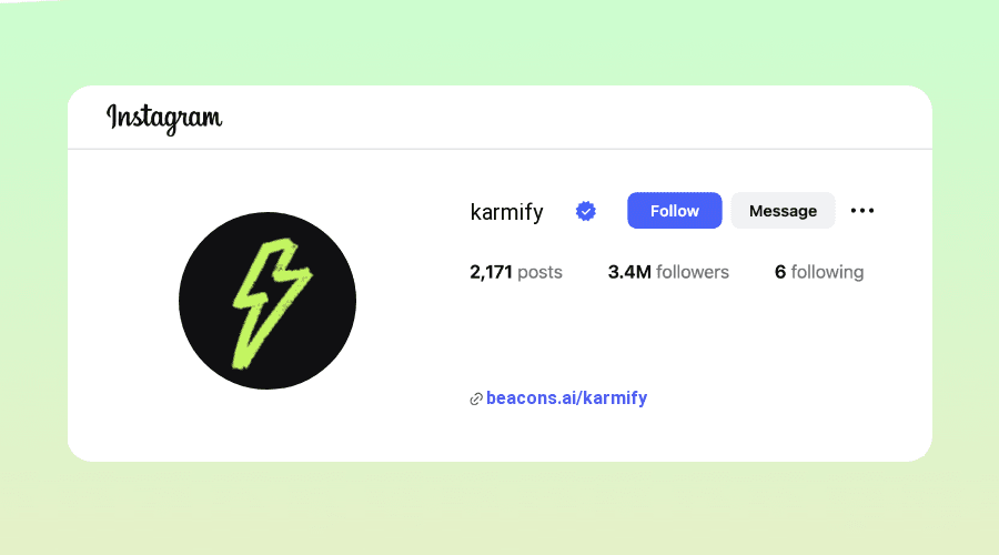 Karma Instagram Bios samples