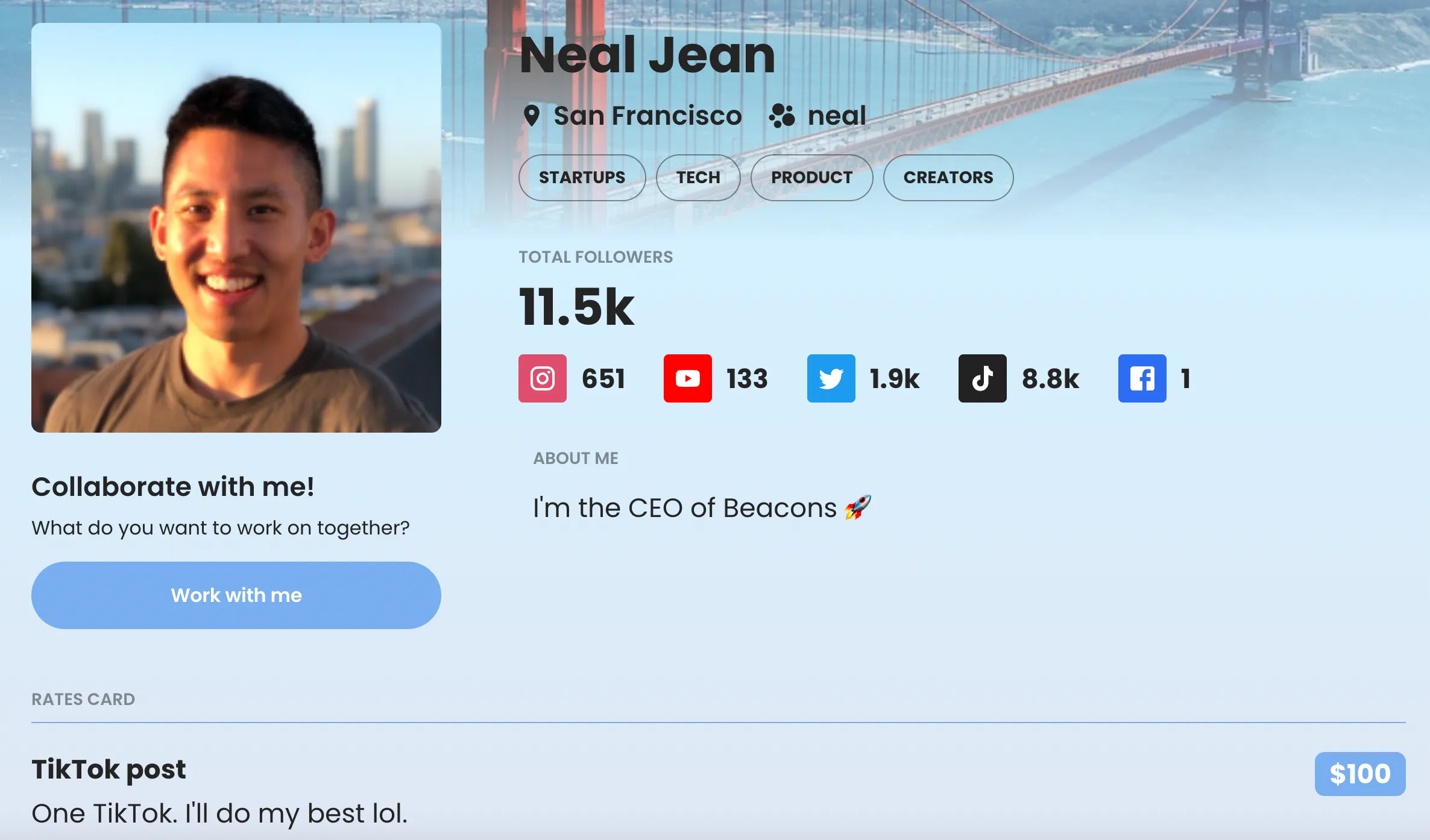 Neal Jean media kit