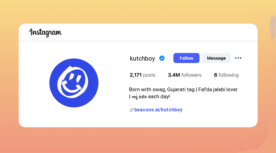 Gujarati Instagram Bios samples