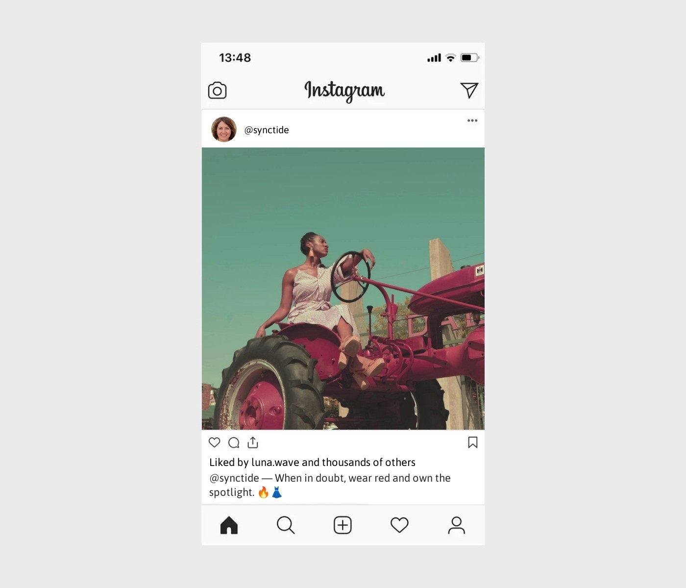 red-dress-captions-for-instagram