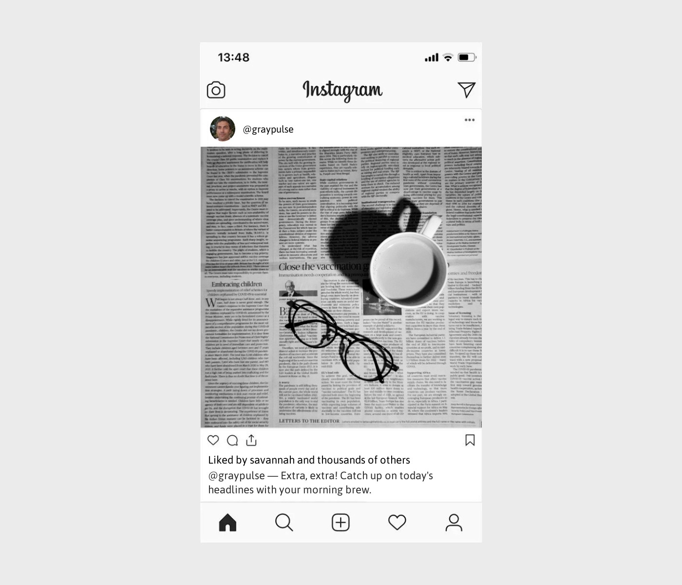 newspaper-captions-for-instagram