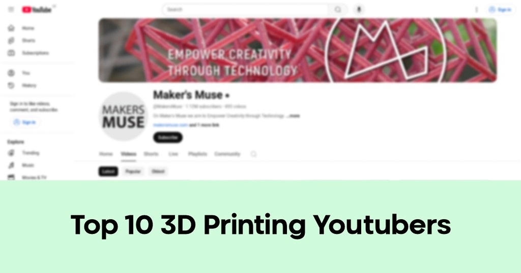Top 10 3D Printing Youtubers to Watch in 2025 - My Framer Site