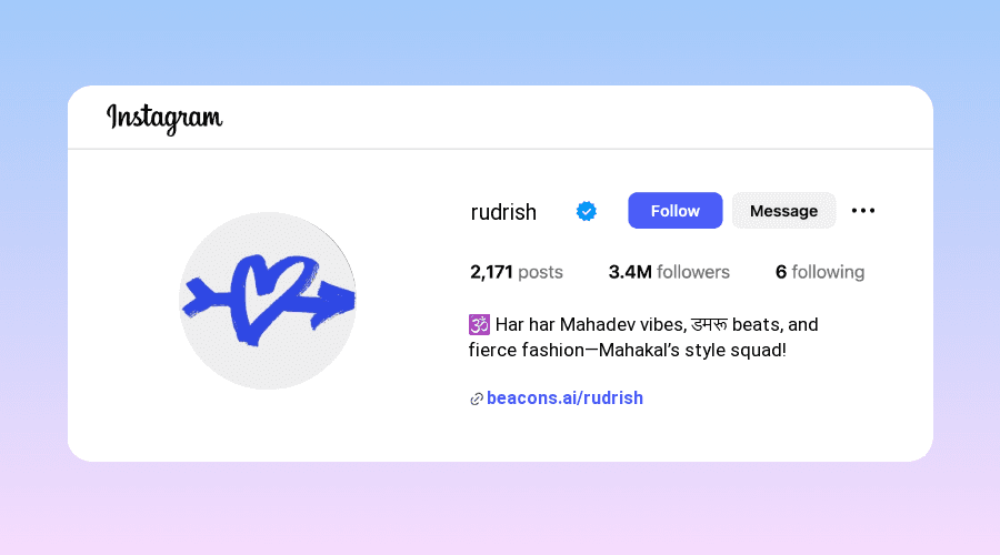 Stylish Mahadev Instagram Bios samples